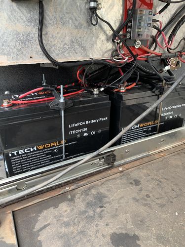 Customer photo review of iTECH120 12v Lithium Ion Battery - LiFePO4 Deep Cycle Camping RV Solar