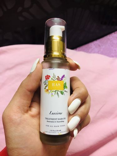 Customer photo review of Luscious Treatment Hair Oil