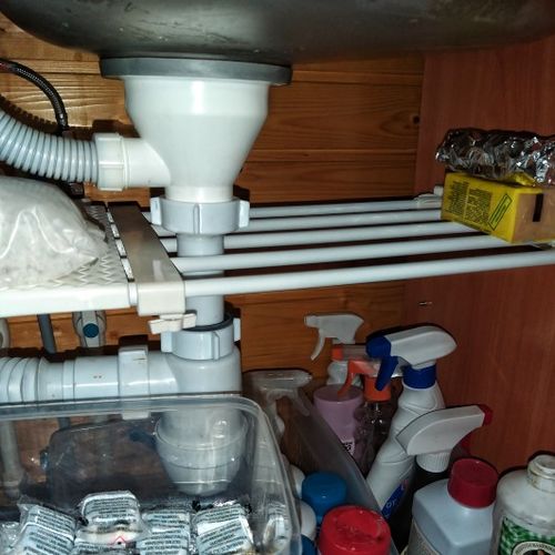 Customer photo review of Adjustable Closet Organizer