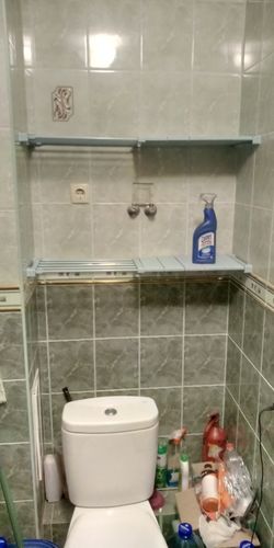 Customer photo review of Adjustable Closet Organizer