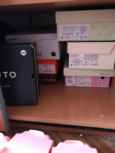 Customer photo review of 10 pc Adjustable Shoe Organizer Footwear