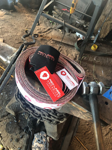 Customer photo review of 2 x 72 Inch EdgeCore Premium Ceramic Grinding Belts