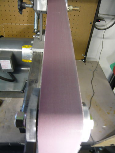Customer photo review of 2 X 72 Inch Flexible Ceramic Sanding Belts, 6 Pack