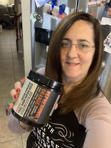 Customer photo review of Green SuperJuice (Orange)