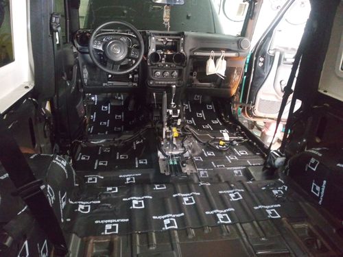 Customer photo review of SoundSkins Pro Jeep Wrangler JK Template Kit | 2006 to 2017