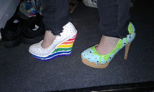 Customer photo review of Rainbow Cake Wedges