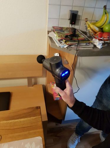 Customer photo review of Fascia Gun Sports Fitness Massagegerät