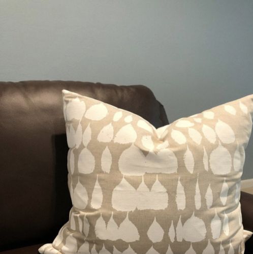 Customer photo review of Queen of Spain Natural Pillow Cover