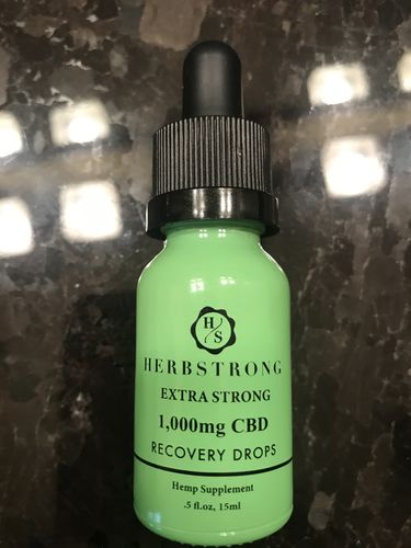 Customer photo review of Extra Strong CBD Recovery Drops