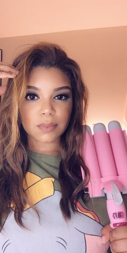 Customer photo review of Mermade Hair Waver - Pink - 32mm