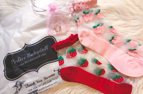 Customer photo review of Fruity Fruity Cute Socks