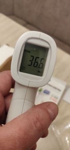 Customer photo review of No Contact Infrared Forehead Thermometer - For Adults or Kids