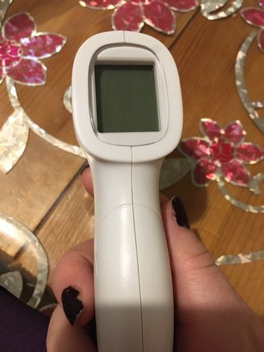 Customer photo review of No Contact Infrared Forehead Thermometer - For Adults or Kids