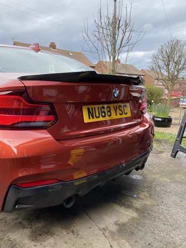 Customer photo review of MHC+ BMW M2/2 Series M4 Style Rear Spoiler In Pre Preg Carbon Fibre (F87/F22)