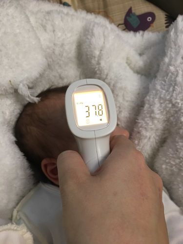 Customer photo review of No Contact Infrared Forehead Thermometer - For Adults or Kids