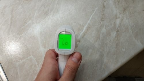 Customer photo review of No Contact Infrared Forehead Thermometer - For Adults or Kids