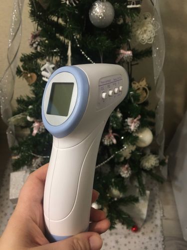 Customer photo review of In Stock Touch Free Forehead infrared Thermometer - For Adults and Kids