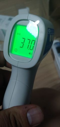 Customer photo review of In Stock Touch Free Forehead infrared Thermometer - For Adults and Kids