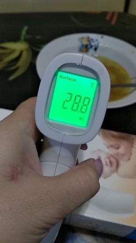 Customer photo review of No Contact Infrared Forehead Thermometer - For Adults or Kids