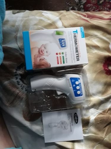 Customer photo review of No Contact Infrared Forehead Thermometer - For Adults or Kids