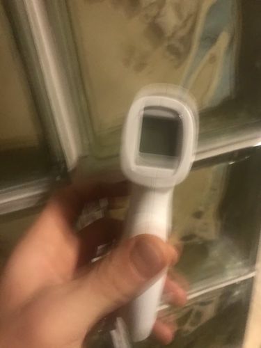 Customer photo review of No Contact Infrared Forehead Thermometer - For Adults or Kids