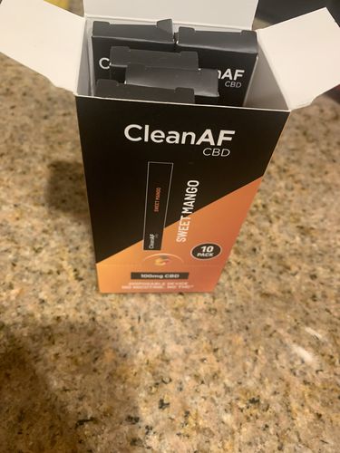 Customer photo review of 100mg CBD Disposable Vape | CleanAF PUFF
