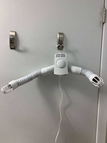 Customer photo review of Small Portable Electric Clothes Drying Hanger Machine