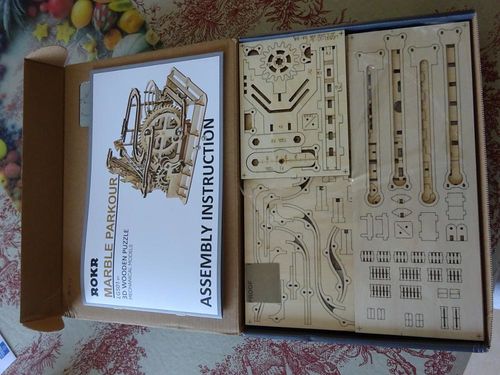 Customer photo review of Robotime 3D Wooden Marble Run Kit