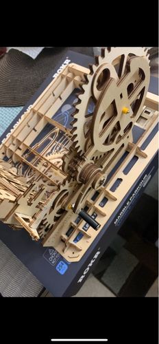 Customer photo review of Robotime 3D Wooden Marble Run Kit