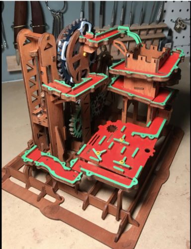 Customer photo review of Robotime 3D Wooden Marble Run Kit