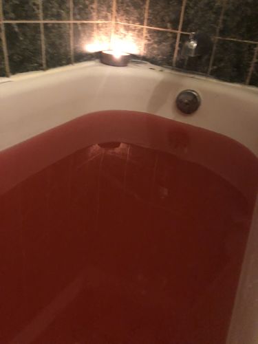 Customer photo review of Jason Rises Coffin Bath Bomb