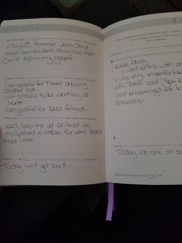Customer photo review of The Daily Kairos Journal 2-Pack