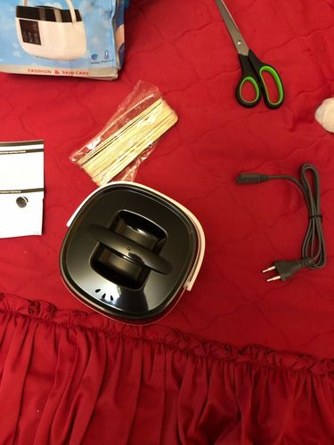 Customer photo review of Ultimate Hard Waxing Hair Removal Machine Home Kit