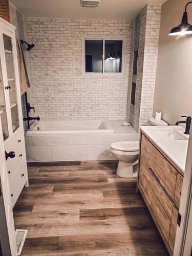 Customer photo review of DOLCE- 60" Double Sink, Nature Wood, Quartz Countertop, Floor Standing Modern Bathroom Vanity