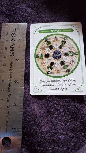 Customer photo review of Crystal Grid Oracle Cards by Ashley Leavy