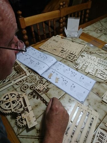 Customer photo review of Robotime 3D Wooden Marble Run Kit