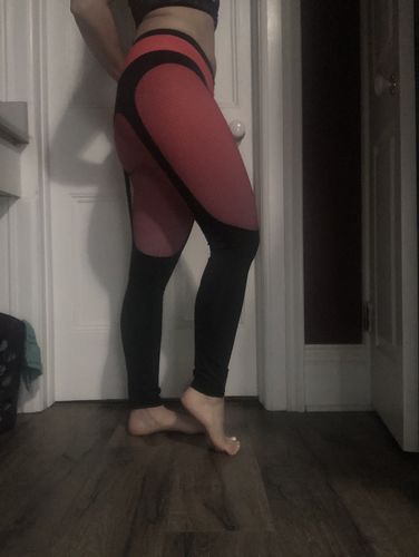 Customer photo review of Printed Good Girl Leggings - Booty Push Up
