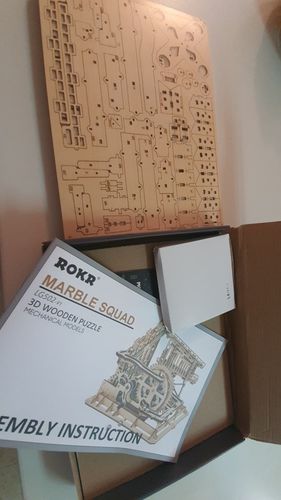 Customer photo review of Robotime 3D Wooden Marble Run Kit