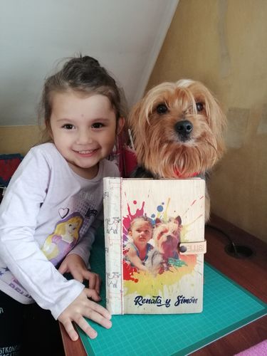 Reseña con foto de un cliente sobre Cuaderno Único
