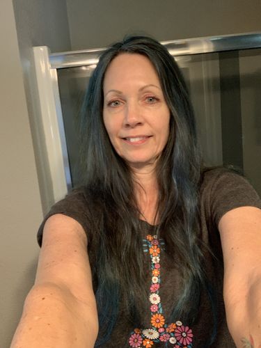 Customer photo review of Topper Hair Pieces with Clips Dark Brown with Blonde Highlight #P4/27-5*5 inch