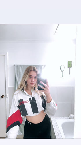 Customer photo review of Vintage 1/4 Zip Collection Adidas Collared Sweatshirt