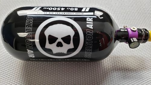 Customer photo review of Skeleton Air "Hyperlight" Tank w/ Haymaker 500 Reg - 80ci / 4500psi