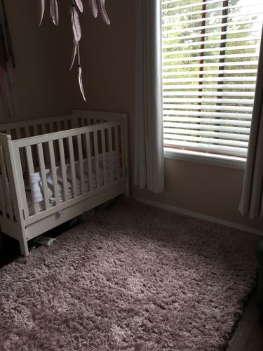 Customer photo review of Flokati Super Soft Ultra Thick Shaggy Rug, Pink