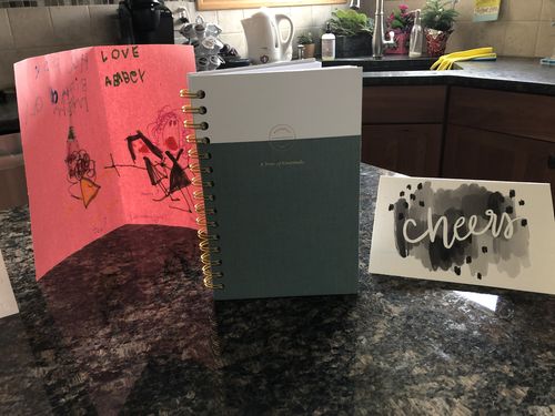 Customer photo review of Gratitude Journal - Sea Foam