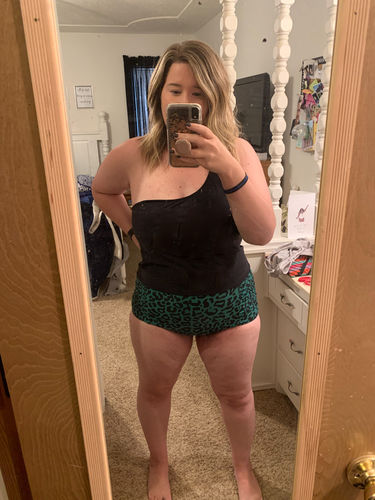 Customer photo review of Sun Baked Bottoms | Green Leopard Print