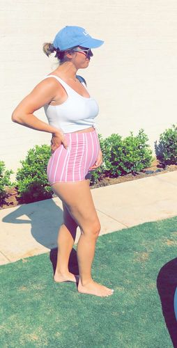 Customer photo review of Traveler Top | White Rib Knit