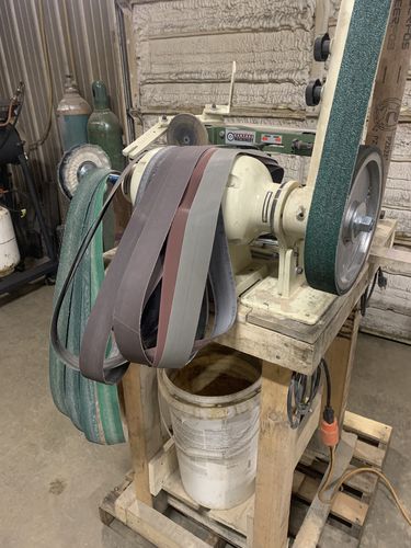 Customer photo review of 2 X 72 Inch Knife Makers Sanding Belts Assortment