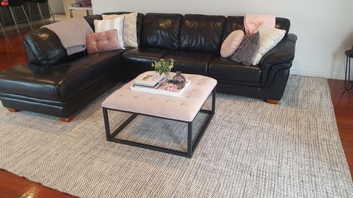 Customer photo review of Grey Skandi Reversible Wool Rug