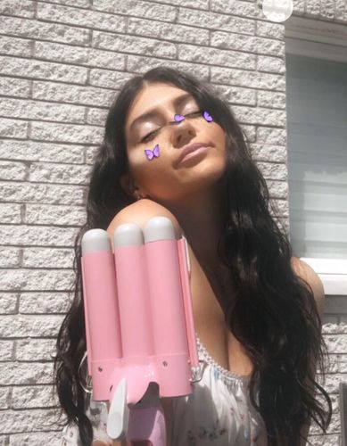 Customer photo review of Mermade Hair Waver - Pink - 32mm