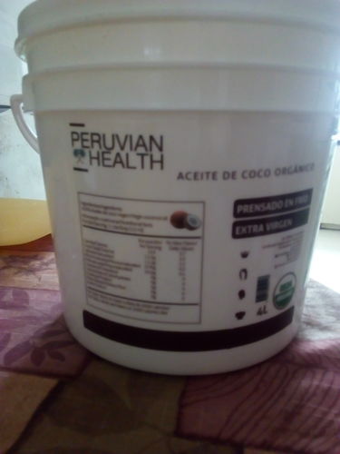 Customer photo review of Aceite de Coco Orgánico 4 Litros Extra Virgen